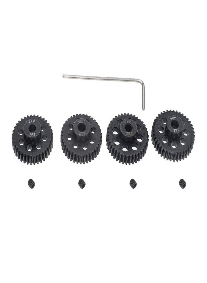 GTHELE 4pcs 48P Pinion Gear 3.175mm Set Hardened 36T 37T 38T 39T 48DP Pitch Gears RC Upgrade Part with Screwdriver - Image 4